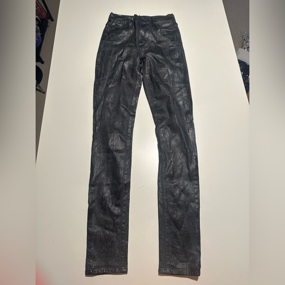 citizens of humanity rocket high rise skinny jeans size 26 shiny black - Picture 1 of 10